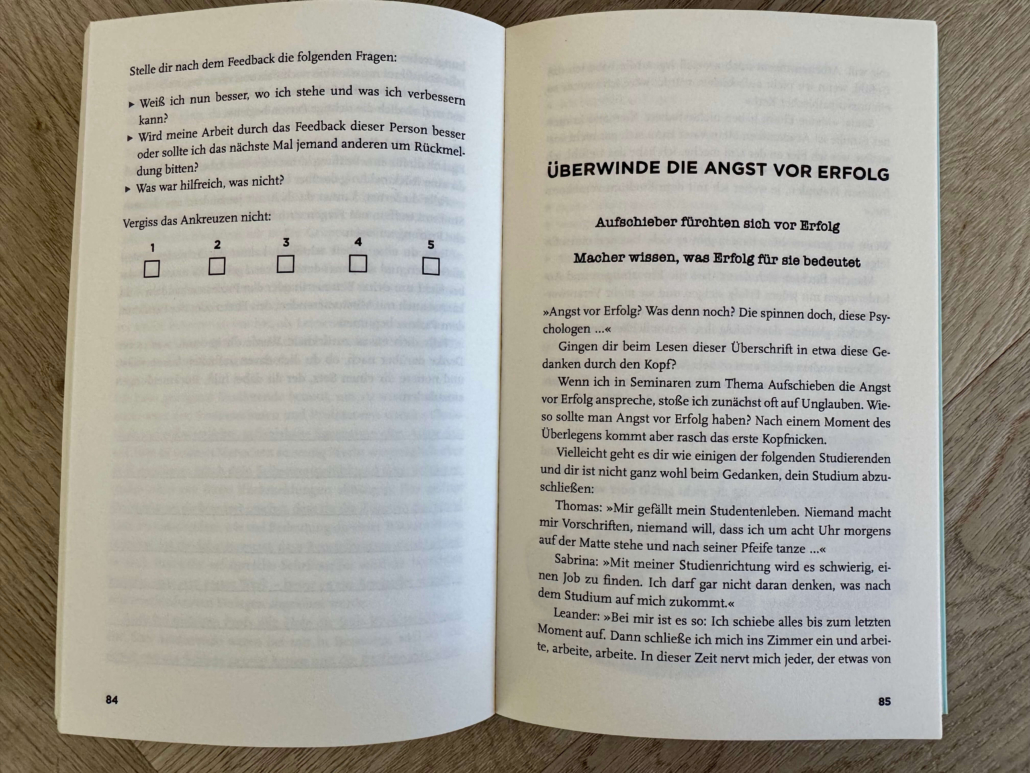 Innenseiten des Buchs